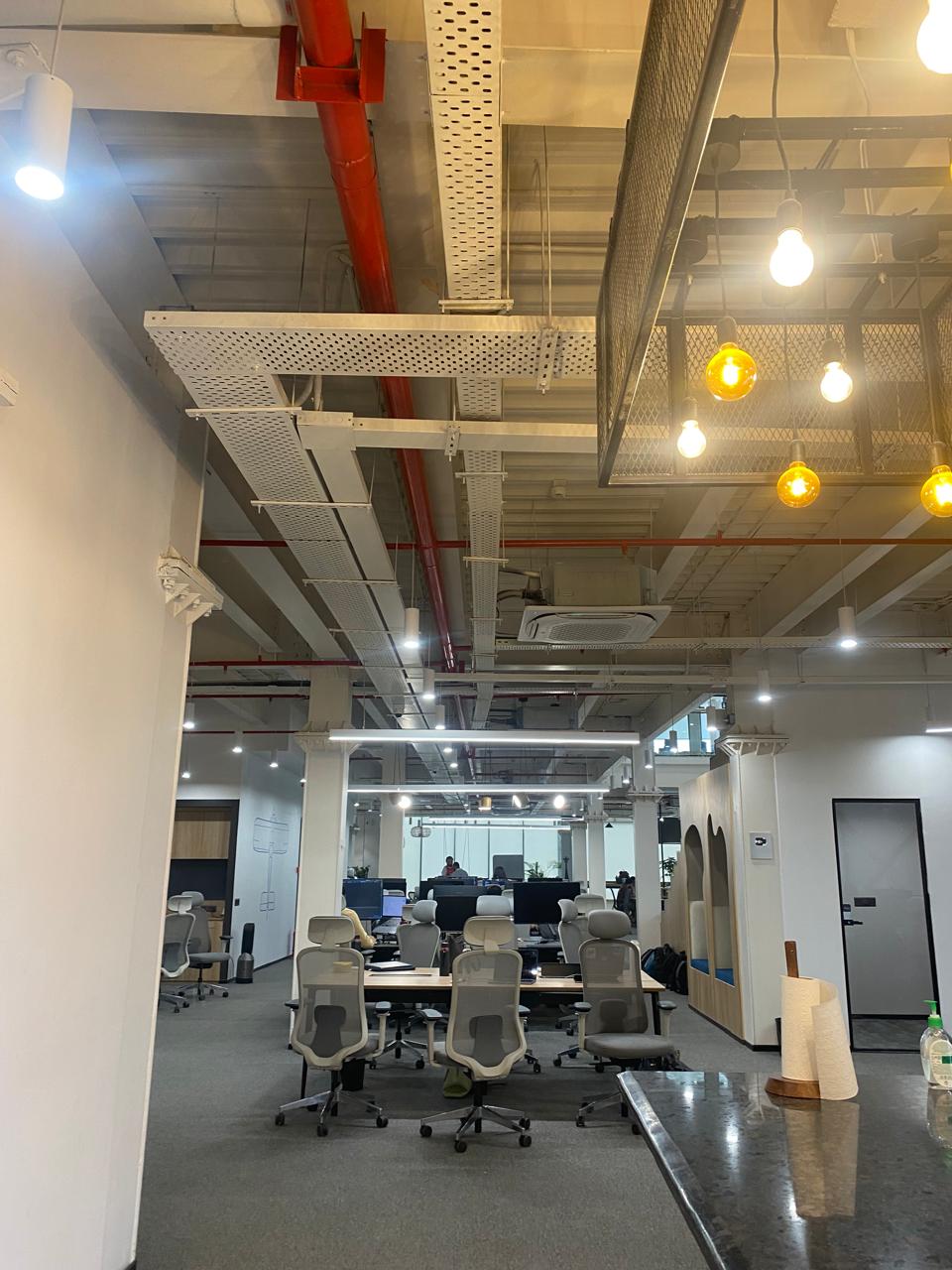 Retail interior fire sprinkler and hose reel installation by Maroon Peak
